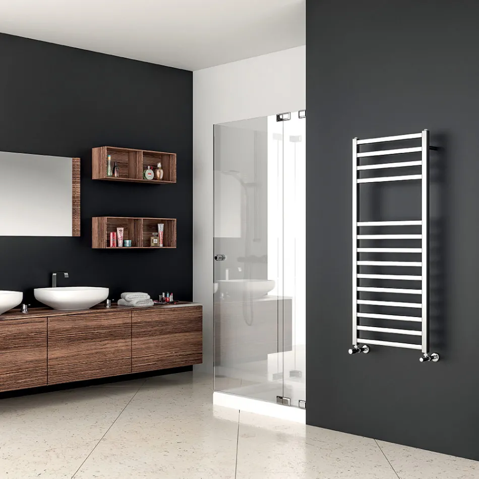 Chrome Towel Warmer Up to 486 Watt Made in Italy - Padua Viadurini