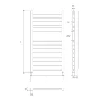 Chrome Towel Warmer Up to 486 Watt Made in Italy - Padua Viadurini