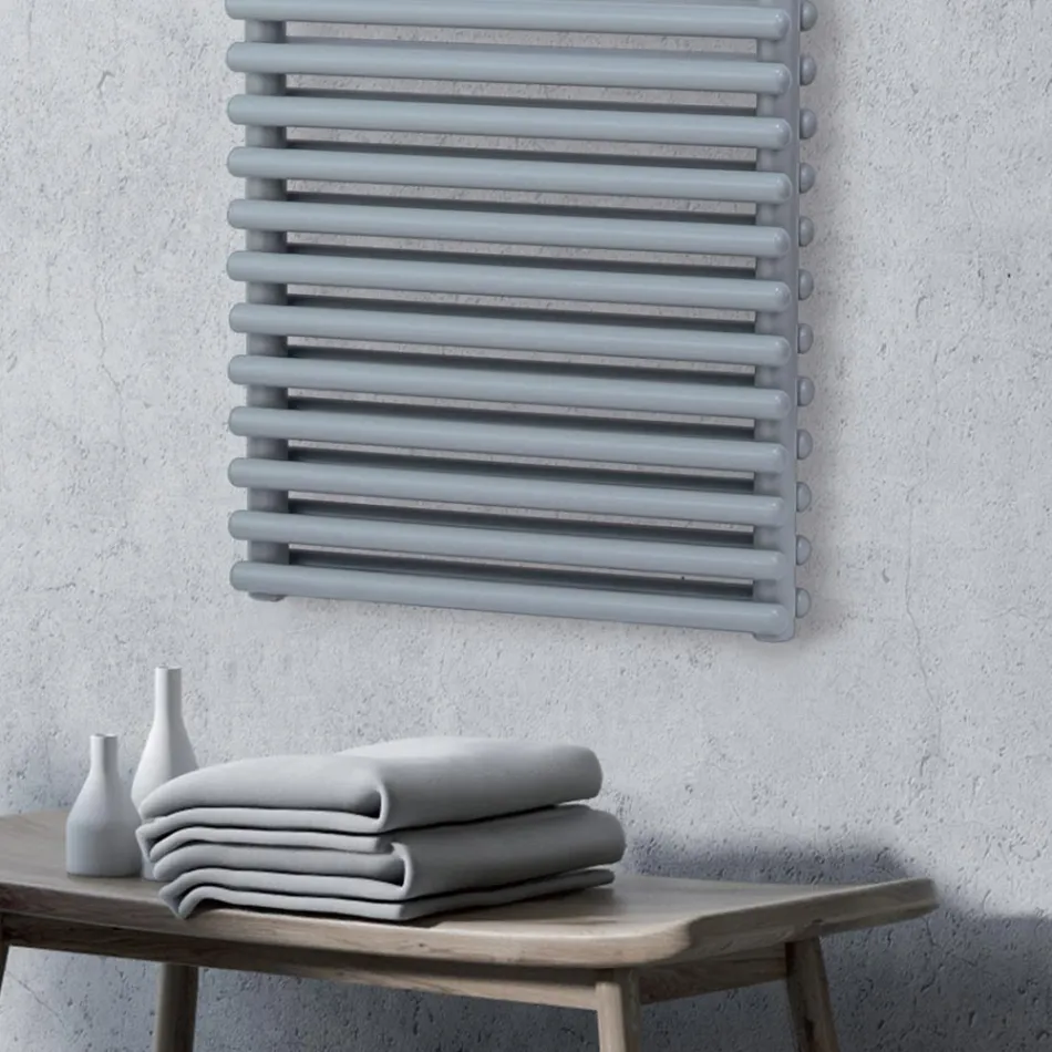 Electric Towel Warmer with 4 Horizontal Elements Made in Italy - Meringa Viadurini