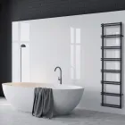 Electric Towel Warmer with Vertical Collectors Made in Italy - Zenzero Viadurini