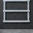 Electric Towel Warmer with Circular Elements Made in Italy - Strawberry Viadurini