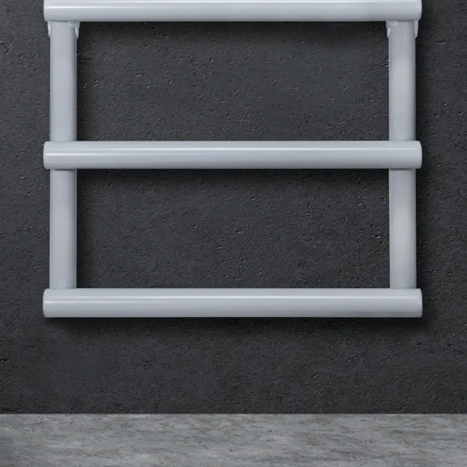 Electric Towel Warmer with Circular Elements Made in Italy - Strawberry Viadurini