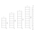 Electric Towel Warmer with Circular Elements Made in Italy - Strawberry Viadurini