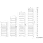 Electric Towel Warmer with Horizontal Elements Made in Italy - Amaretti Viadurini