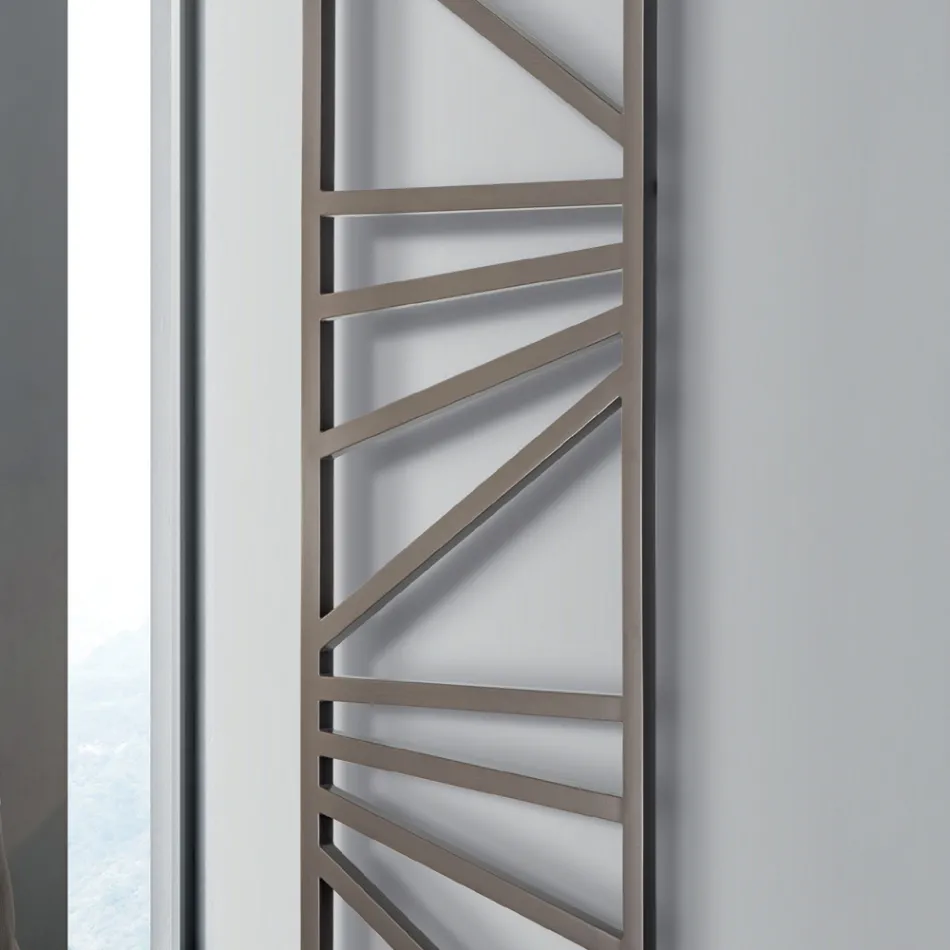 Electric Towel Warmer with Square Elements Made in Italy - Almonds Viadurini