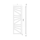 Electric Towel Warmer with Square Elements Made in Italy - Almonds Viadurini