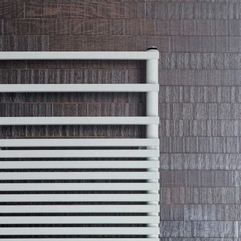 Electric Towel Warmer with Carbon Steel Frame Made in Italy - Cream Viadurini