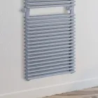 Electric Towel Warmer in Steel with Aluminum Finish, Made in Italy - Brioches Viadurini