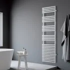 Electric Towel Warmer in Steel with a Pure White Finish, Made in Italy - Lemon Viadurini