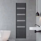 Electric Towel Warmer in Steel with a Jet Black Finish Made in Italy - Brownies Viadurini