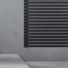 Electric Towel Warmer in Steel with a Jet Black Finish Made in Italy - Brownies Viadurini