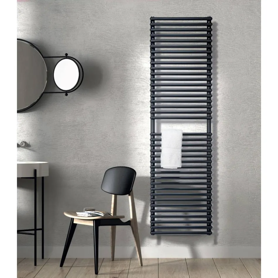 Electric Towel Warmer Made of Carbon Steel - Soft Viadurini