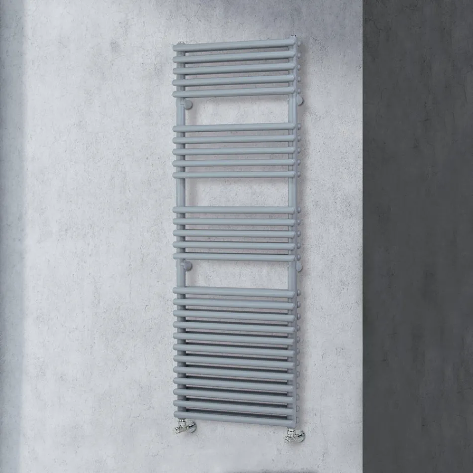 Hydraulic Towel Warmer with 4 Horizontal Element Series Made in Italy - Meringa Viadurini