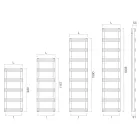 Hydraulic Towel Warmer with Vertical Manifolds Made in Italy - Zenzero Viadurini