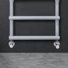 Hydraulic Towel Warmer with Circular Elements Made in Italy - Fragola Viadurini