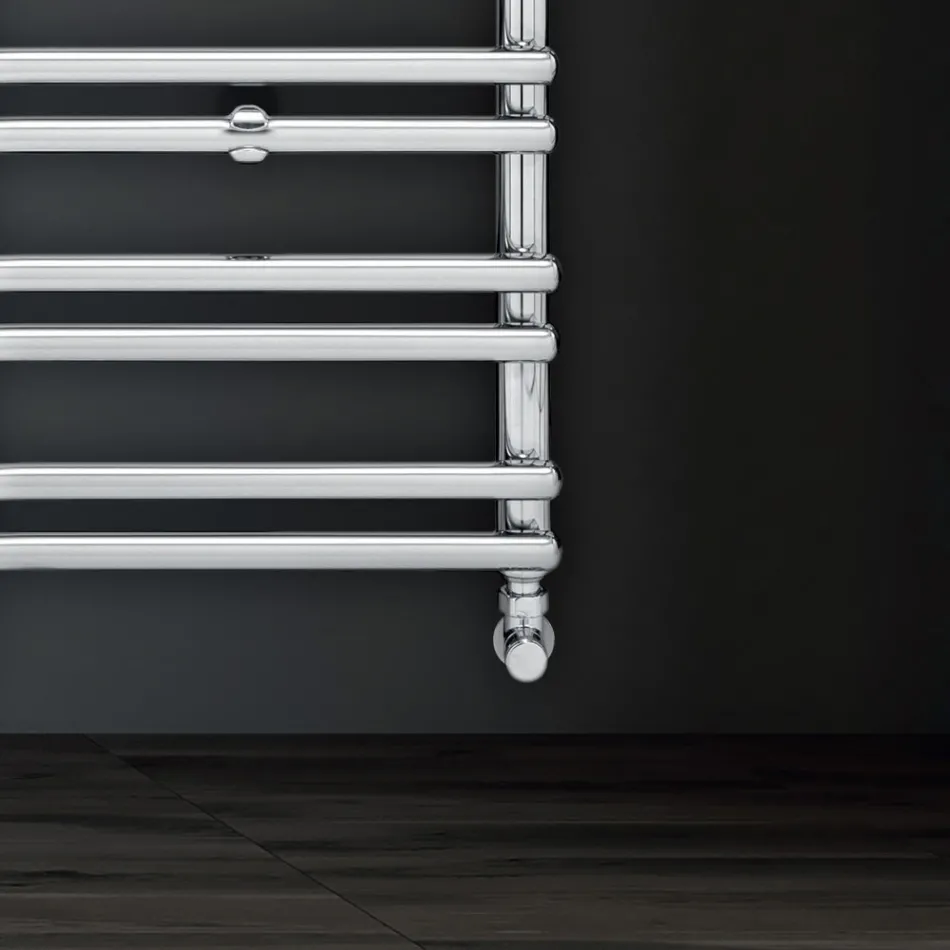 Amaretti Hydraulic Towel Warmer with Horizontal Elements Made in Italy Viadurini