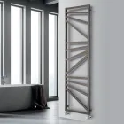 Hydraulic Towel Warmer with Square Elements Made in Italy - Almonds Viadurini
