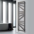 Hydraulic Towel Warmer with Square Elements Made in Italy - Almonds