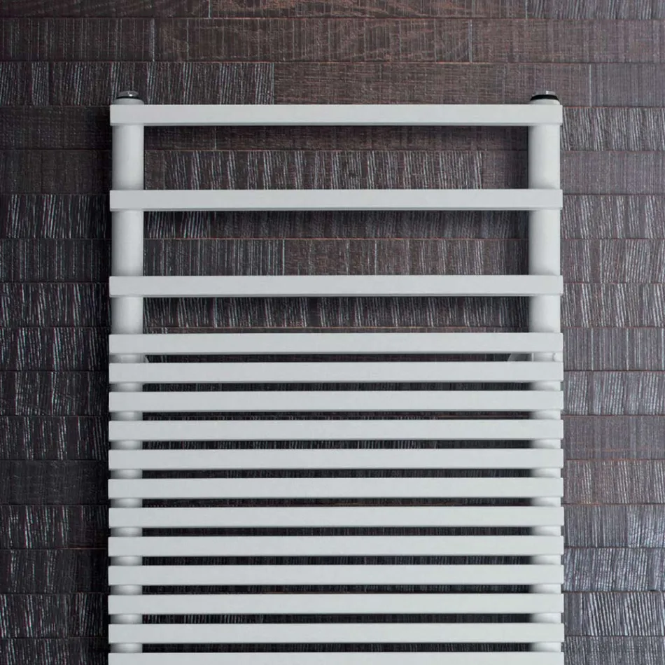 Hydraulic Towel Warmer with Carbon Steel Frame Made in Italy - Cream Viadurini