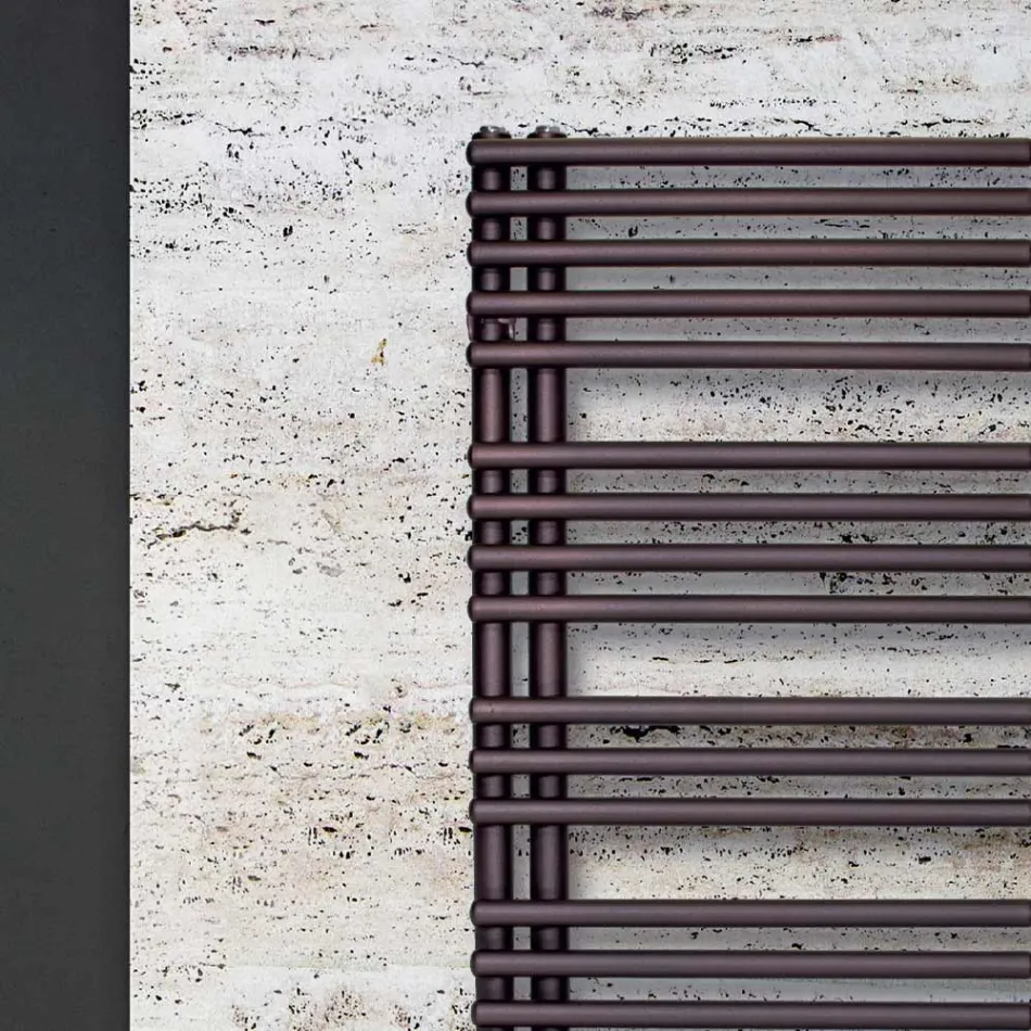 Carbon Steel Hydraulic Towel Warmer Made in Italy - Amarene Viadurini