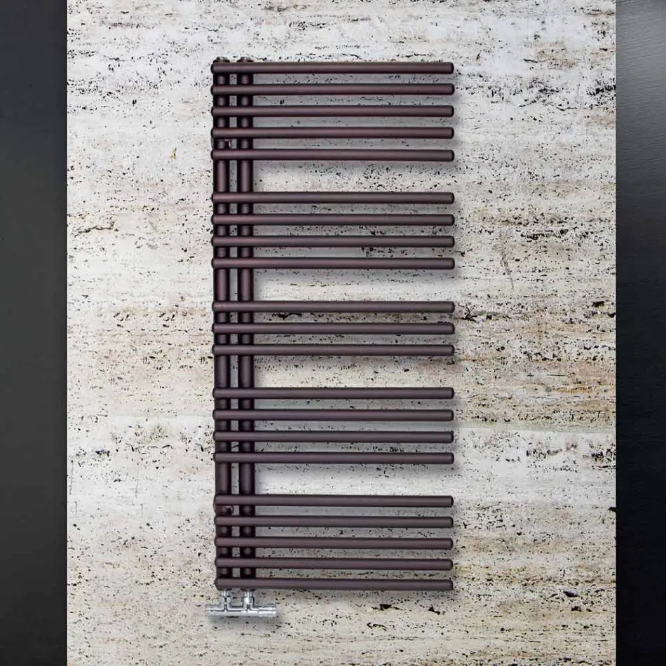 Carbon Steel Hydraulic Towel Warmer Made in Italy - Amarene Viadurini
