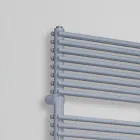 Hydraulic Towel Warmer in Steel with Aluminum Finish, Made in Italy - Brioches Viadurini