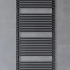 Brownies Hydraulic Steel Towel Warmer with Jet Black Finish Made in Italy Viadurini
