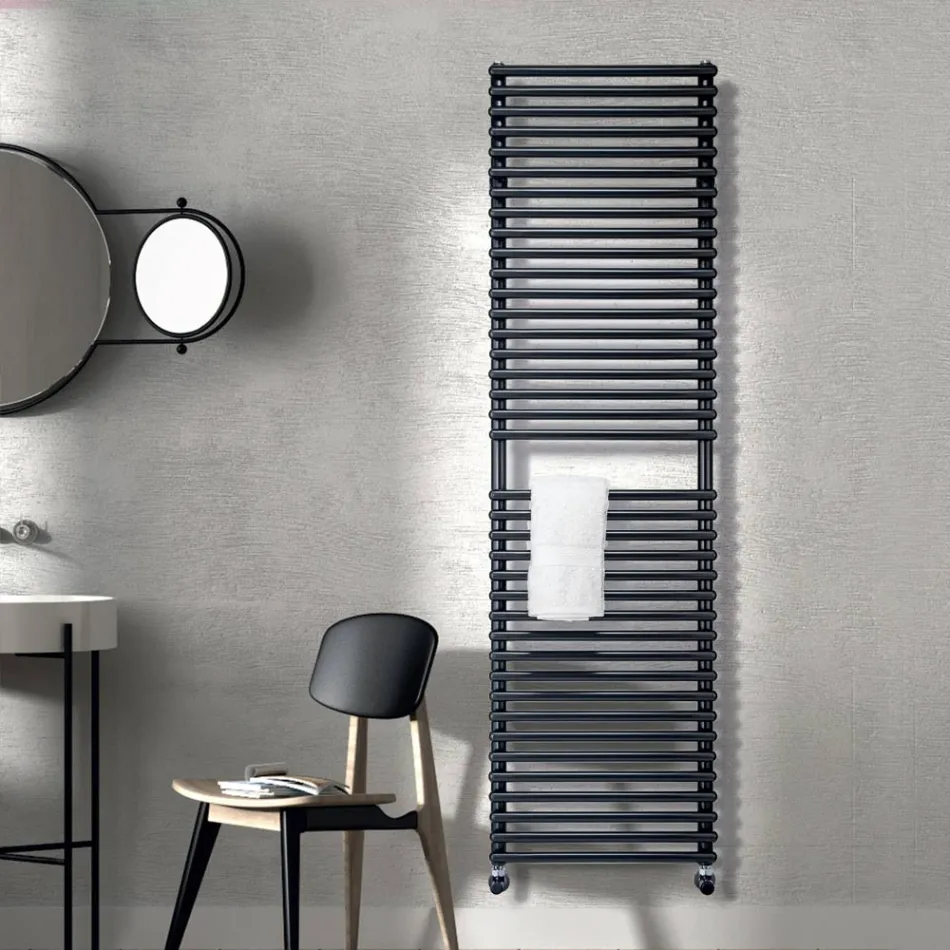 Hydraulic Towel Warmer Made of Carbon Steel - Soft Viadurini