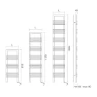 Steel Towel Warmer with Electric System Made in Italy - Rum Viadurini