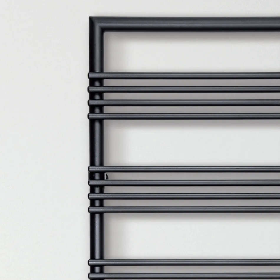Steel Towel Warmer with Hydraulic System Made in Italy - Rum Viadurini