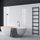 Mixed Towel Warmer with Vertical Collectors Made in Italy - Zenzero Viadurini