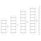 Mixed Towel Warmer with Vertical Collectors Made in Italy - Zenzero Viadurini