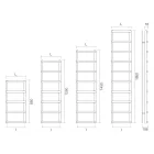 Mixed Towel Warmer with Circular Elements Made in Italy - Strawberry Viadurini