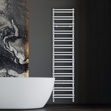 Amaretti Mixed Towel Warmer with Horizontal Elements Made in Italy Viadurini