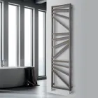Mixed Towel Warmer with Square Elements Made in Italy - Almonds Viadurini