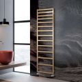 Mixed Towel Warmer with Simple Lines in Steel Made in Italy - Pistachio