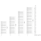 Mixed Carbon Steel Towel Warmer Made in Italy - Amarene Viadurini