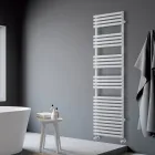 Mixed Steel Towel Warmer with Pure White Finish, Made in Italy - Lemon Viadurini