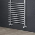 Mixed Steel Towel Warmer with Satin Finish Made in Italy - Buccia Viadurini