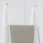 Transparent Acrylic Crystal Bathroom Towel Holder Ladder - Smart Viadurini