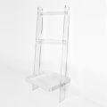 Jamira Towel Rack with White Plexiglass Shelf Made in Italy