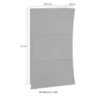 Shoe Cabinet with 3 Doors in Arched Glossy White Lacquered Wood - Sabine Viadurini