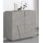 High or Low Shoe Rack in Sustainable Wood Design with 2 or 4 Doors - Fjona Viadurini