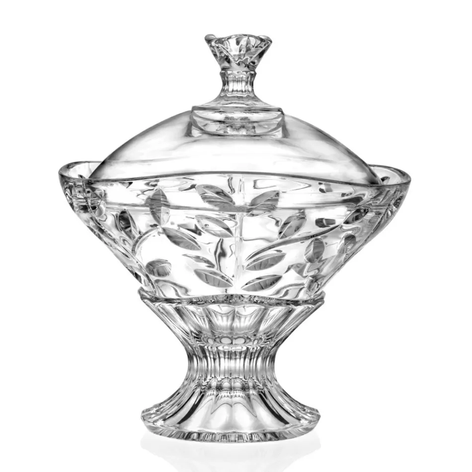 Candy Box and Ecological Crystal Centerpiece 2 Pieces - Magnolio Viadurini