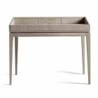 Modern design writing desk in walnut wood, W 105 x D 65 cm, Acario Viadurini