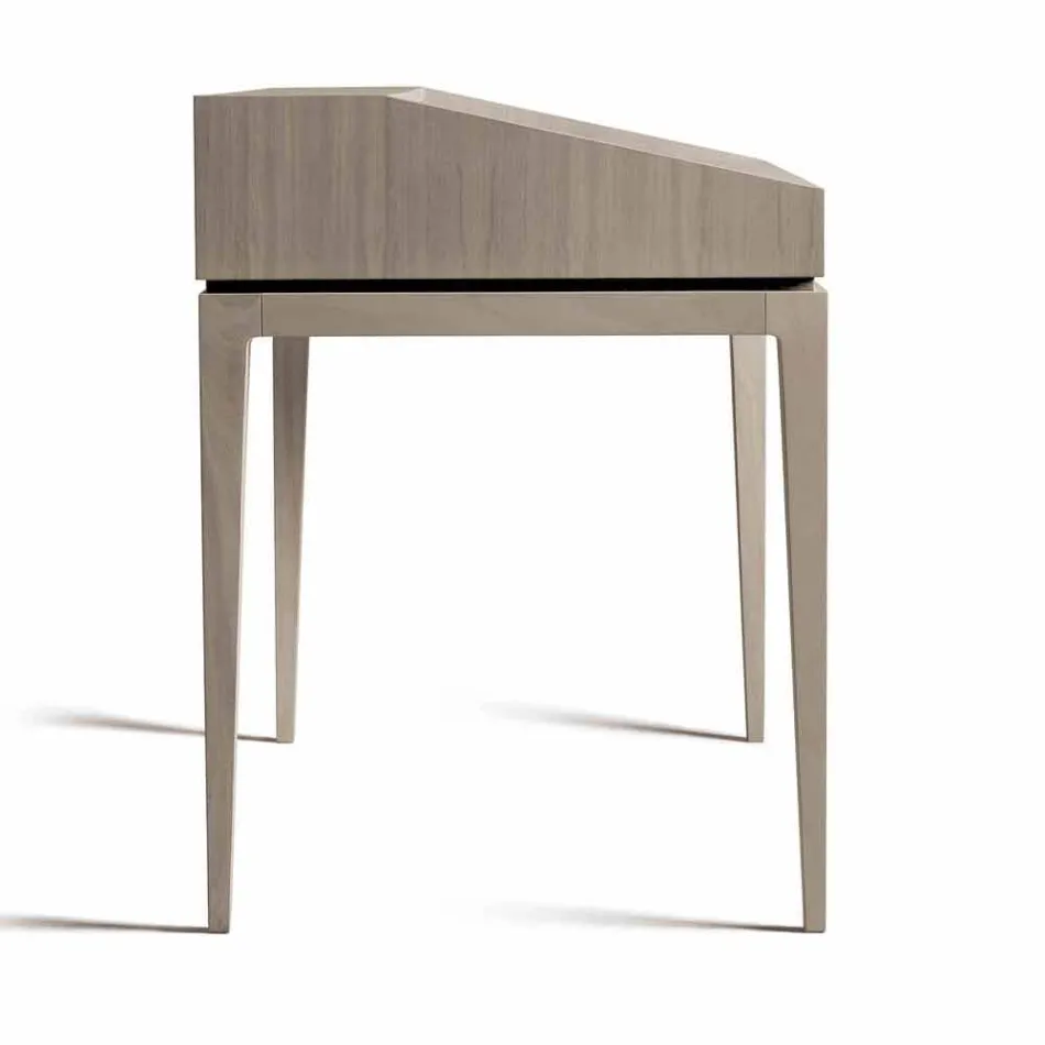 Modern design writing desk in walnut wood, W 105 x D 65 cm, Acario Viadurini