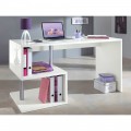 White or Slate Desk in Italian Design Wood 3 Sizes - Michel