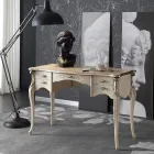 Luxury Wooden 5 Drawer Living Room Desk Made in Italy - Caligola Viadurini