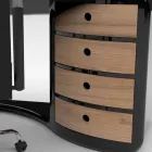 Design office desk with drawers made in Italy, Milazzo Viadurini