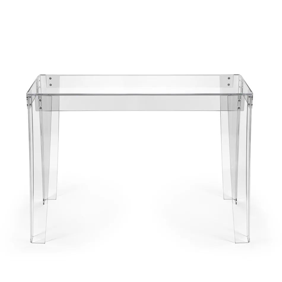 Transparent Plexiglass Desk Modern Design Made in Italy - Vichy Viadurini